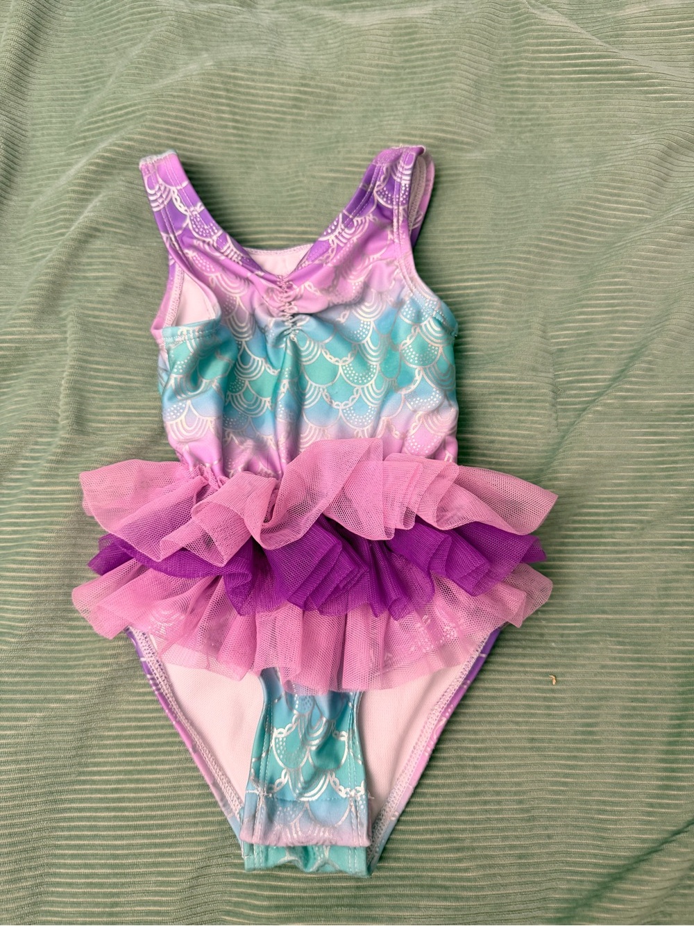 Cat & Jack Lavender, Teal & Purple Mermaid Swimsuit